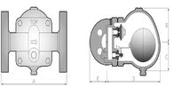 Il tipo duttile estremità della palla di galleggiante del ferro DSC di F2F della valvola automatica di modello di serie della flangia ha funzionato