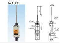 TZ-8168 tendono il tipo progettazione antipolvere del nastro dell'acciaio per molle del commutatore di limite