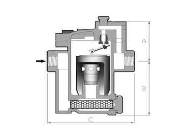 La valvola automatica meccanica leggera completamente ha sigillato la valvola automatica termostatica del galleggiante