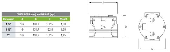 Il regolatore Italia Geca di pressione del gas di 6 Antivari ha fatto il filtro GF050-TPIO - PMax dal gas