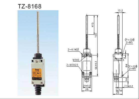 TZ-8168 tendono il tipo progettazione antipolvere del nastro dell'acciaio per molle del commutatore di limite
