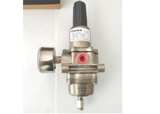 Regolatore di gas Fisher con corpo in acciaio inossidabile e pressione di entrata di 250 psi per applicazioni offshore